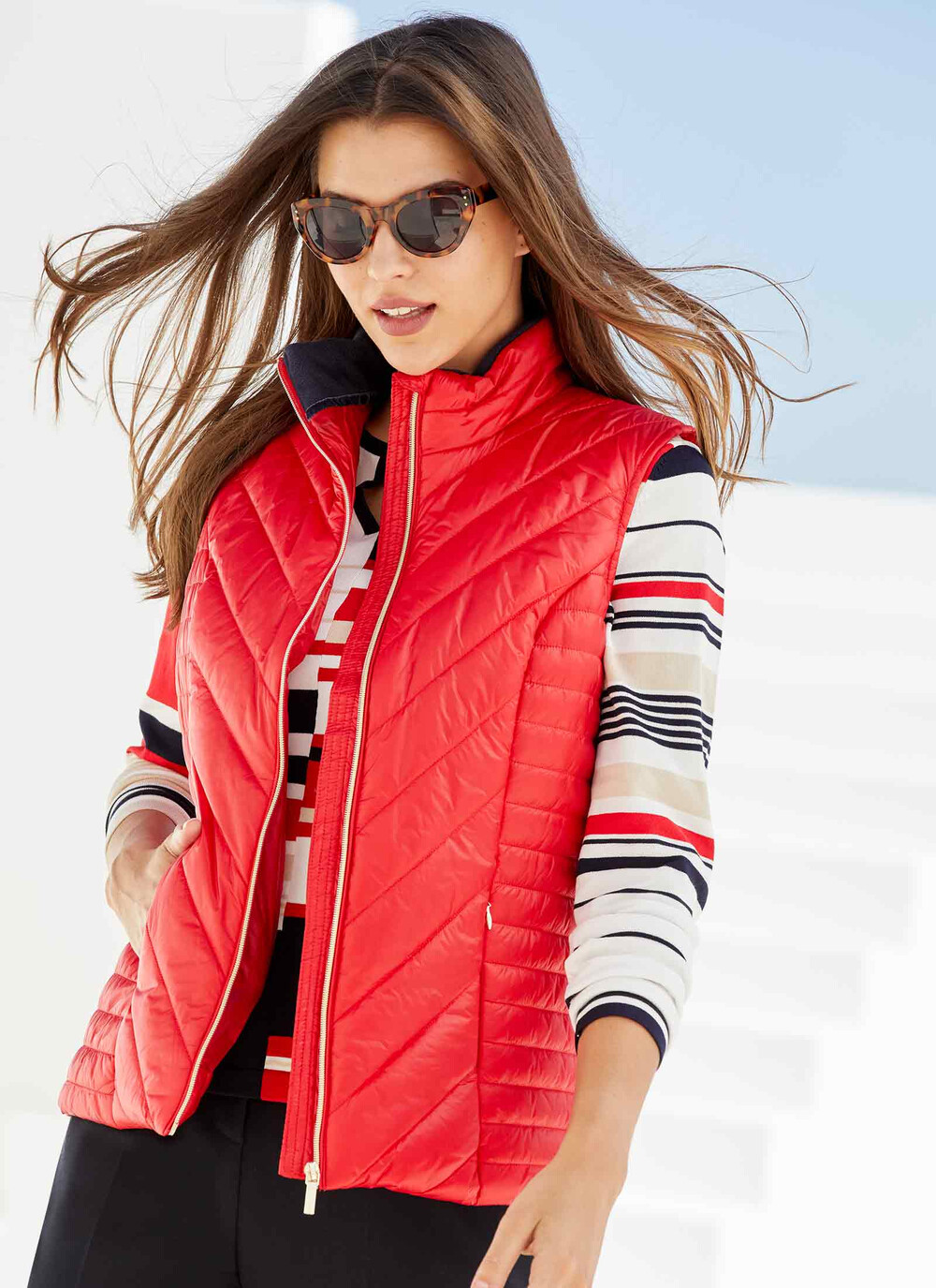 Red Padded Gilet | Country Casuals